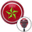 Green Tattoo Star Wide Red Stripe Shift Knob with M16 x 15 Insert