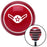 White Airman Red Stripe Shift Knob with M16 x 15 Insert