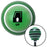 Black Window Up Green Stripe Shift Knob with M16 x 15 Insert