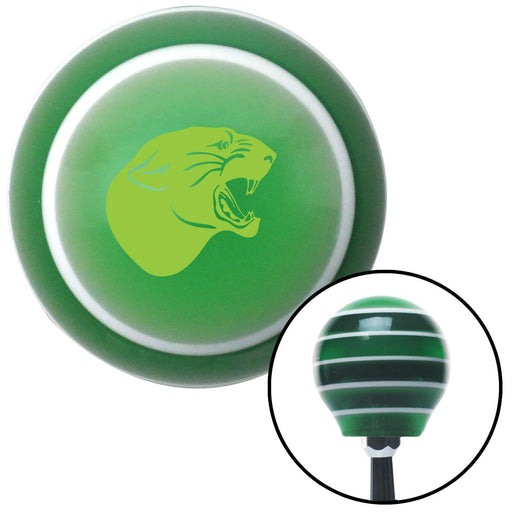 Green Panther Green Stripe Shift Knob with M16 x 15 Insert