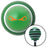 Orange Creepy Eyes Green Stripe Shift Knob with M16 x 15 Insert