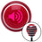 Pink Speaker On Red Stripe Shift Knob with M16 x 15 Insert