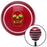 Green Skull Red Stripe Shift Knob with M16 x 15 Insert