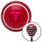 Pink Caduceus Symbol Red Stripe Shift Knob with M16 x 15 Insert