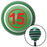 Red Ball 15 Green Stripe Shift Knob with M16 x 15 Insert