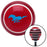 Blue Mustang Red Stripe Shift Knob with M16 x 15 Insert