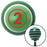 Red Ball 2 Green Stripe Shift Knob with M16 x 15 Insert