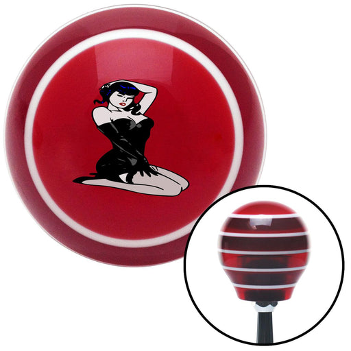 Posing Sexy Red Stripe Shift Knob with M16 x 15 Insert