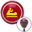 Yellow Man in a Canoe Red Stripe Shift Knob with M16 x 15 Insert