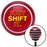 Yellow Just Shift It Red Stripe Shift Knob with M16 x 15 Insert