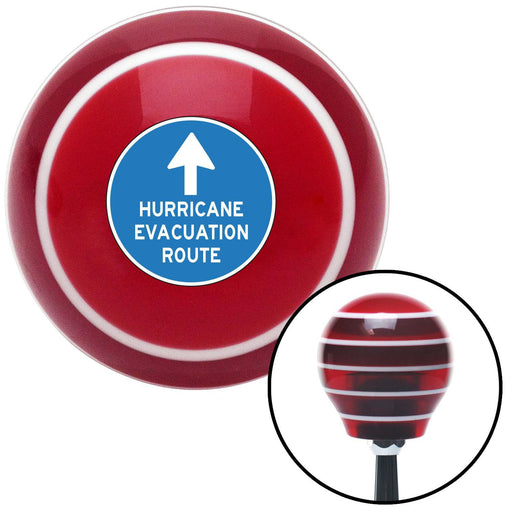 Hurricane Evacuation Red Stripe Shift Knob with M16 x 15 Insert