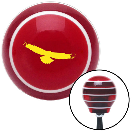 Yellow Eagle Red Stripe Shift Knob with M16 x 15 Insert