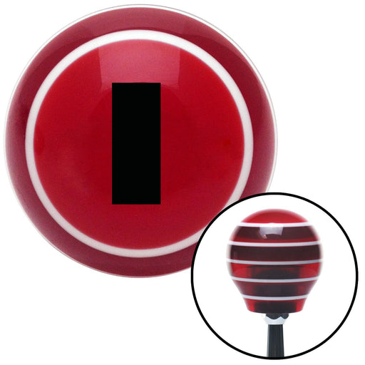 Black Ensign Rank Red Stripe Shift Knob with M16 x 15 Insert