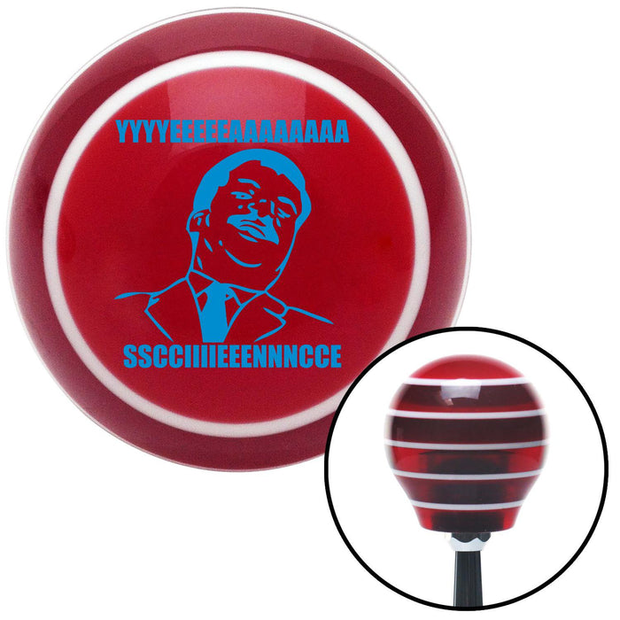 Blue Neil Degrasse Tyson Red Stripe Shift Knob with M16 x 15 Insert