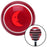 Red Crescent Moon Smiling Red Stripe Shift Knob with M16 x 15 Insert