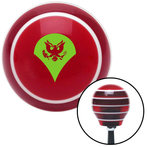 Green Specialist Red Stripe Shift Knob with M16 x 15 Insert