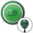 Black Automotive Airbag Flat Green Stripe Shift Knob with M16 x 15 Insert