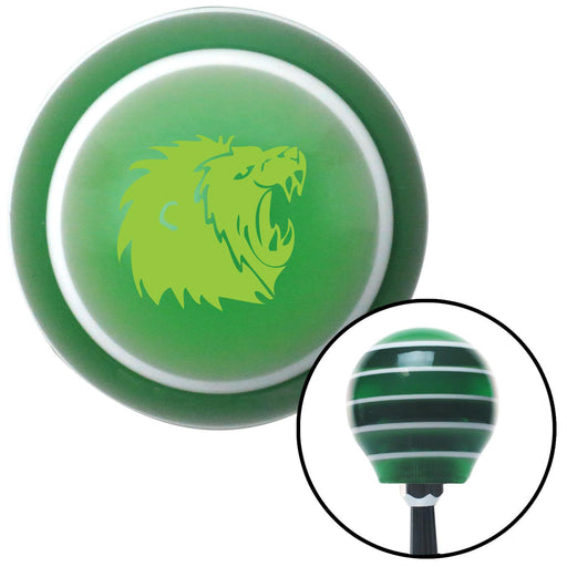 Green Lion Green Stripe Shift Knob with M16 x 15 Insert