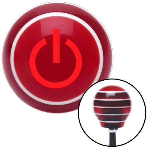 Red Power Red Stripe Shift Knob with M16 x 15 Insert