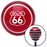 White Route 66 Sign Red Stripe Shift Knob with M16 x 15 Insert