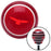 Red Eagle Red Stripe Shift Knob with M16 x 15 Insert