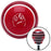 White Red Eyes Red Stripe Shift Knob with M16 x 15 Insert