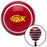 Yellow Jesus Fish Red Stripe Shift Knob with M16 x 15 Insert