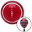 White Shift Pattern 29n Red Stripe Shift Knob with M16 x 15 Insert