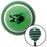 Black Angry Dog Green Stripe Shift Knob with M16 x 15 Insert