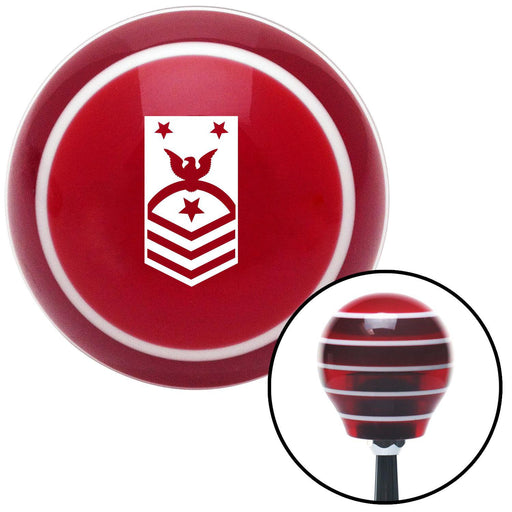 White Force or Fleet Command  Red Stripe Shift Knob with M16 x 15 Insert