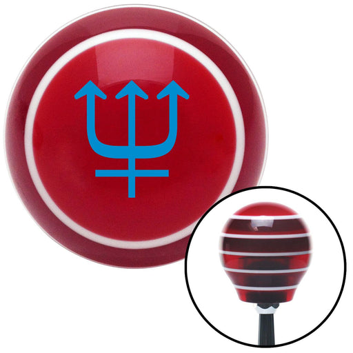 Blue Neptune Red Stripe Shift Knob with M16 x 15 Insert