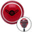 Black Airman Red Stripe Shift Knob with M16 x 15 Insert