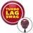 Yellow Turbo Lag Swag Red Stripe Shift Knob with M16 x 15 Insert