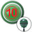 Red Ball 10 Green Stripe Shift Knob with M16 x 15 Insert