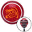 Orange Big Grin Meme Red Stripe Shift Knob with M16 x 15 Insert