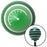 White Instrument Gauge Green Stripe Shift Knob with M16 x 15 Insert