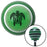 Black Turtle Green Stripe Shift Knob with M16 x 15 Insert