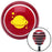 Yellow Planet  Stars Red Stripe Shift Knob with M16 x 15 Insert