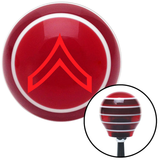 Red Private Red Stripe Shift Knob with M16 x 15 Insert