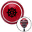 Black Wheel of Dharma Red Stripe Shift Knob with M16 x 15 Insert