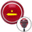 Yellow Come And Take It Red Stripe Shift Knob with M16 x 15 Insert