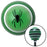 Black Spider Image Green Stripe Shift Knob with M16 x 15 Insert