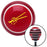 Yellow Drumsticks Clenched Red Stripe Shift Knob with M16 x 15 Insert