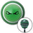 Black Creepy Eyes Green Stripe Shift Knob with M16 x 15 Insert