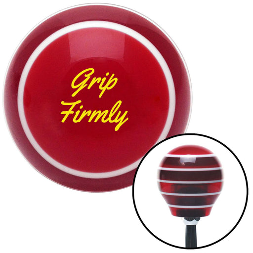 Grip Firmly Red Stripe Shift Knob with M16 x 15 Insert