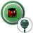 Mongolian Ghost Green Stripe Shift Knob with M16 x 15 Insert