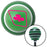 Pink Clubs on a Card Green Stripe Shift Knob with M16 x 15 Insert