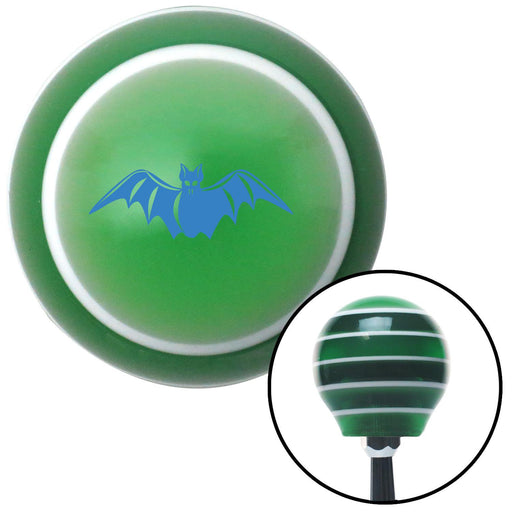 Blue Bat Green Stripe Shift Knob with M16 x 15 Insert