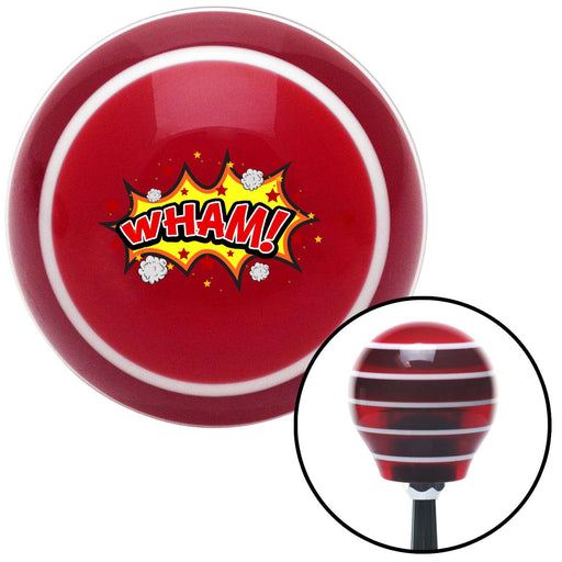 WHAM Red Stripe Shift Knob with M16 x 15 Insert