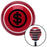 Black Money Red Stripe Shift Knob with M16 x 15 Insert